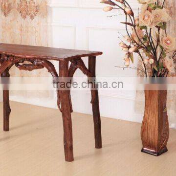 Southeast Asia Style Root Carved Console Table, Environmental Protective Solid Wood Root Furniture Corner Table (BF01-X1168) photo-3
