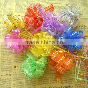 Cheaper Pull Bow Organza Ribbon with Bow