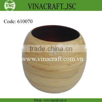 Vietnam bamboo vase natural color