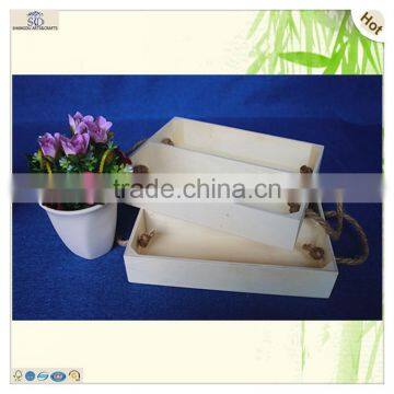 Mini Bed Table Use Rectangle Shape Wooden Pallet Coaster photo-6