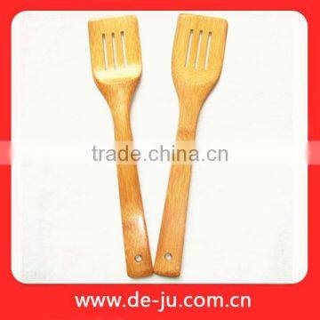 Food Slotted Spatulas Bamboo Square Cooking Shovel Set