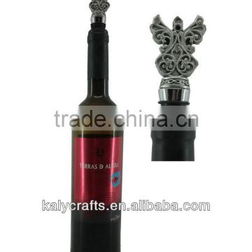 polyresin antique angel bottle stoppers for wedding gifts