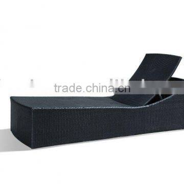 Outdoor Rattan Wicker Chaise Lounge Chair Furniture photo-2