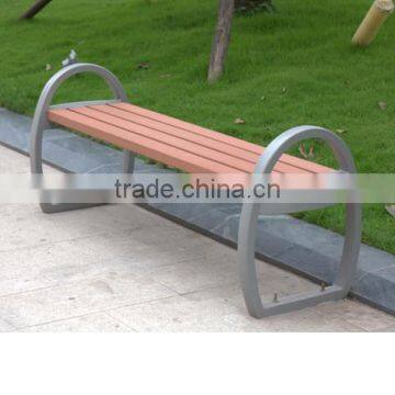 Wholesales Cast Aluminum Wooden Bench Without Backrest photo-2