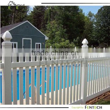 2014 Hot Sale Made in China Fentech High Quality Vinyl Picket Pool Fence