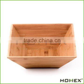 Custom logo square salad bowl/bamboo serving bowl Homex-BSCI