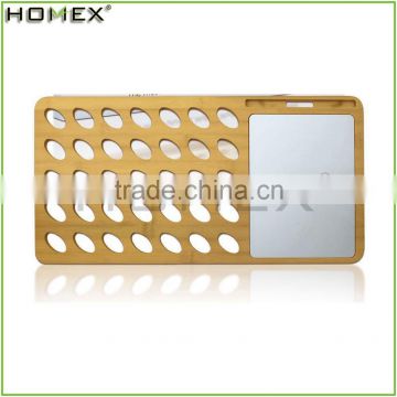 Bamboo Laptop Desk Table with Aluminum Mouse pad and Phone Holder/Homex_FSC/BSCI Factory