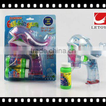 wholesale musical summer toys plastic LED light bubble gun