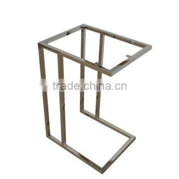 China Supplier Square Polished Metal Stainless Steel Computer End Table Frame photo-5