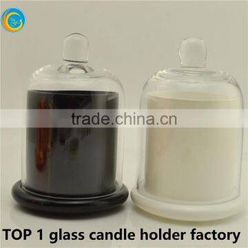 Customized Scented Soy Wax Candle in Dome Bell Glass Jar