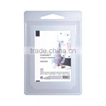 Useful rectangle plastic cutting board with handle