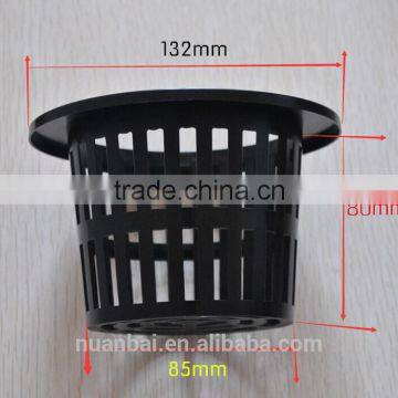 4'' Inchs Large Size Plastic Hydroponic System Black Planting Pots photo-2