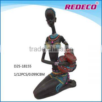 Polyresin african statue