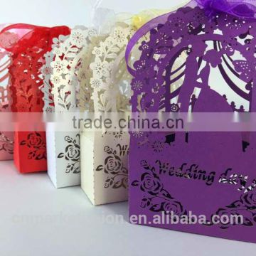 foldable sweet wedding candy box romantic paper wedding box