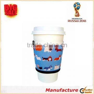 2018 World Cup Fashion Prints Beautiful Color and Design Neoprene Cup Sleeve Perfect Gift Drink Insulator Neoprene Cup Sleeve photo-4