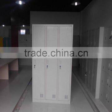 Furniture Bedroom Steel Three Door Metal Locker/ Closet