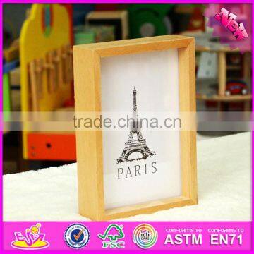 2016 Hot Sale Baby Wooden Funny Photo Frame, Most Popular Kids Wooden Funny Photo Frame W09A040 photo-6