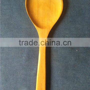 2017 good selling bamboo soup ladle with heart shape