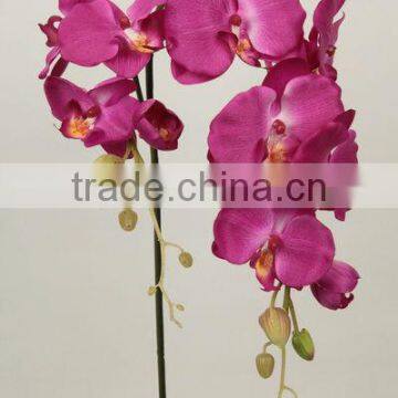 high end decoration bendable bloom artificial phalaenopsis orchids cloth flower