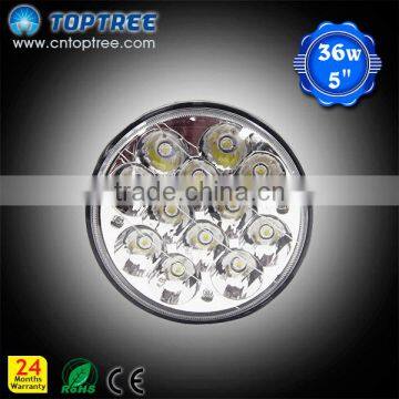 5 Inch 36W Round LED Truck Driving Light Flood Working Lamp