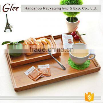 Simple superior 2017 bamboo tableware fruit vegetable bamboo serving tray