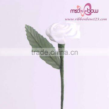 Cheap Decorative Satin Ribbon Roses Artificial Flowers Wholesale photo-3