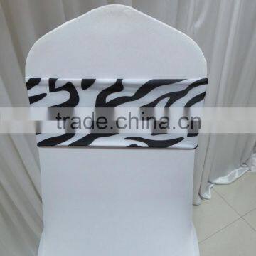 Zebra Print Spandex/lycra Chair Bands photo-2