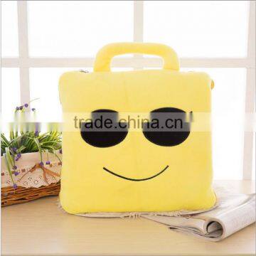 2016 Hot Sale Custom Emoji Plush Pillow Blanket photo-3