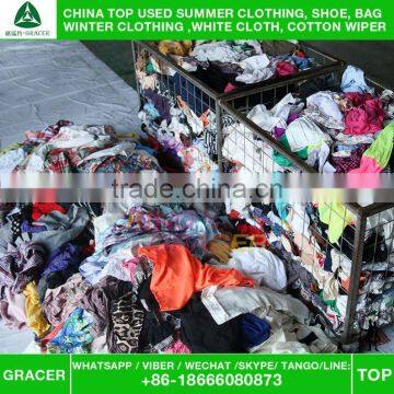 Stock Second Hand Recycling Ladies Cotton Blouse Used Clothes photo-4