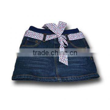 girls fashion denim skirts pure cotton short dress soft style