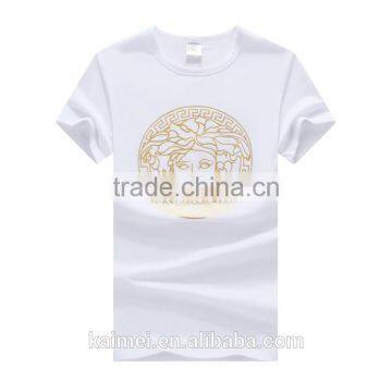 2017 100% Cotton OEM Anti-Wrinkle Unique Design Amazing Quality Hot-selling Best Choice Short Sleeve Casual Sports T-shirt photo-3