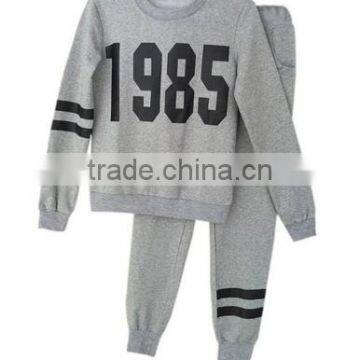 Women 1985 Printed Hoodie Pants Suit Athletic Outfits Tracksuit Sportswear Without Hood photo-4
