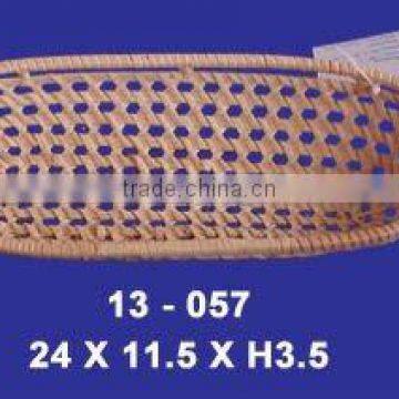 Oval rattan basket