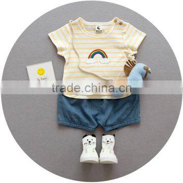 S17375A 2017 Popular Short-sleeved Boy T-shirt 100% Cotton Children T-shirt photo-4