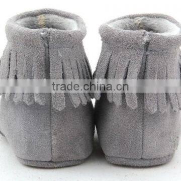 Fashion Suede Leather Baby Boots for Girls Babies photo-6