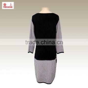 Jacquard Sweater Design for Lady Fashion Sweater 80%Viscose 20%Polyester 12GG photo-2