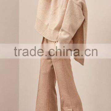 Hot Sale Cotton Wool Sweater Designs For Girl Knitted Pullover photo-2