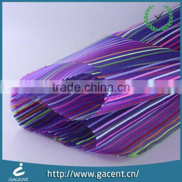 Makeup Bag Polyester Mesh Fabric Rainbow Color photo-3