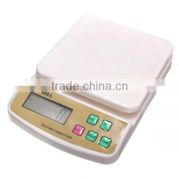2016 Wholsesale 1PCS SF-400A Digital Scale For Household Use 10kg/1g Electronic Kitchen Scale Weighing Scale With Backlight photo-3