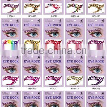 Customized eye tattoo sticker water transfer non-toxic temporary sexy girl eye rock tattoo