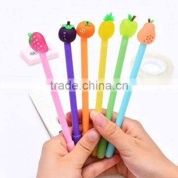 Gel Pen Friction Erasable Disappearing Ink Pen by Friction Cute Fruits Apple Strawberry photo-2