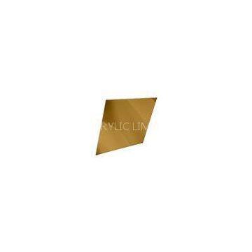 Polished surface Golden Mirror Acrylic Sheet 2mm ,  Plexiglass mirror sheet