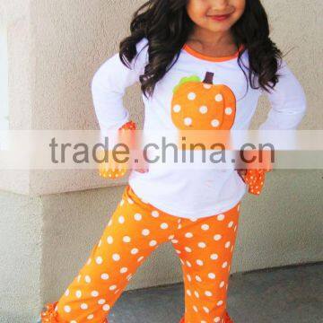 Top Selling Red Chevron Cotton Girls Clothing Sets photo-5