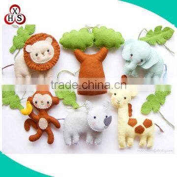 OEM design felt animal head handmade wool felt animals