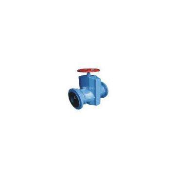 Cast an iron pipe clamp valve