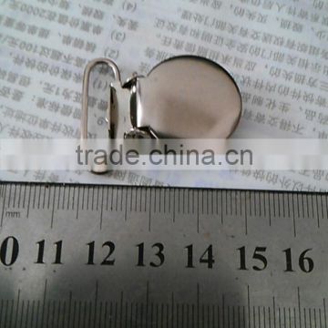 High Quality Round Face 1 inch Metal Suspender Clips Round Cover Clips for 2.5cm Webbing with PVC Protect Cushion