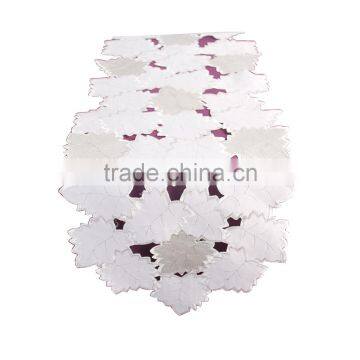 Nice Embroidery Designs Maple Leaf Table Runner for Decoration photo-3