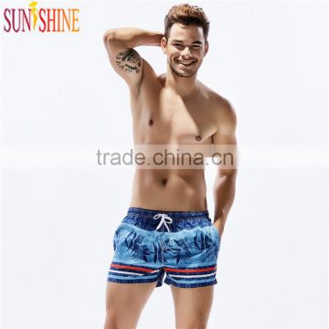 2017 OEM Sublimation Printed Printing Pockets Mens Swimwear Board Shorts