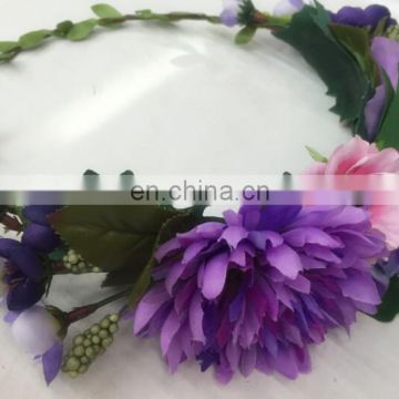 Fashion artificial Flower wreath garland headband FH4025