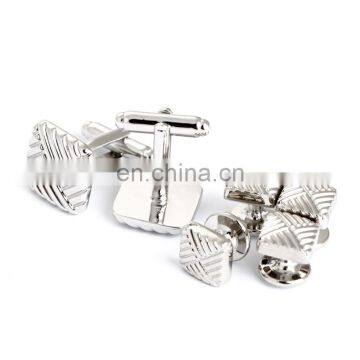 Sliver Square Mens Shirt Button Stud With Cufflinks photo-2